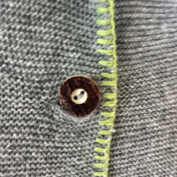 Almgwand grey wool cardigan made in Germany sz 42 - Picture 4 of 12